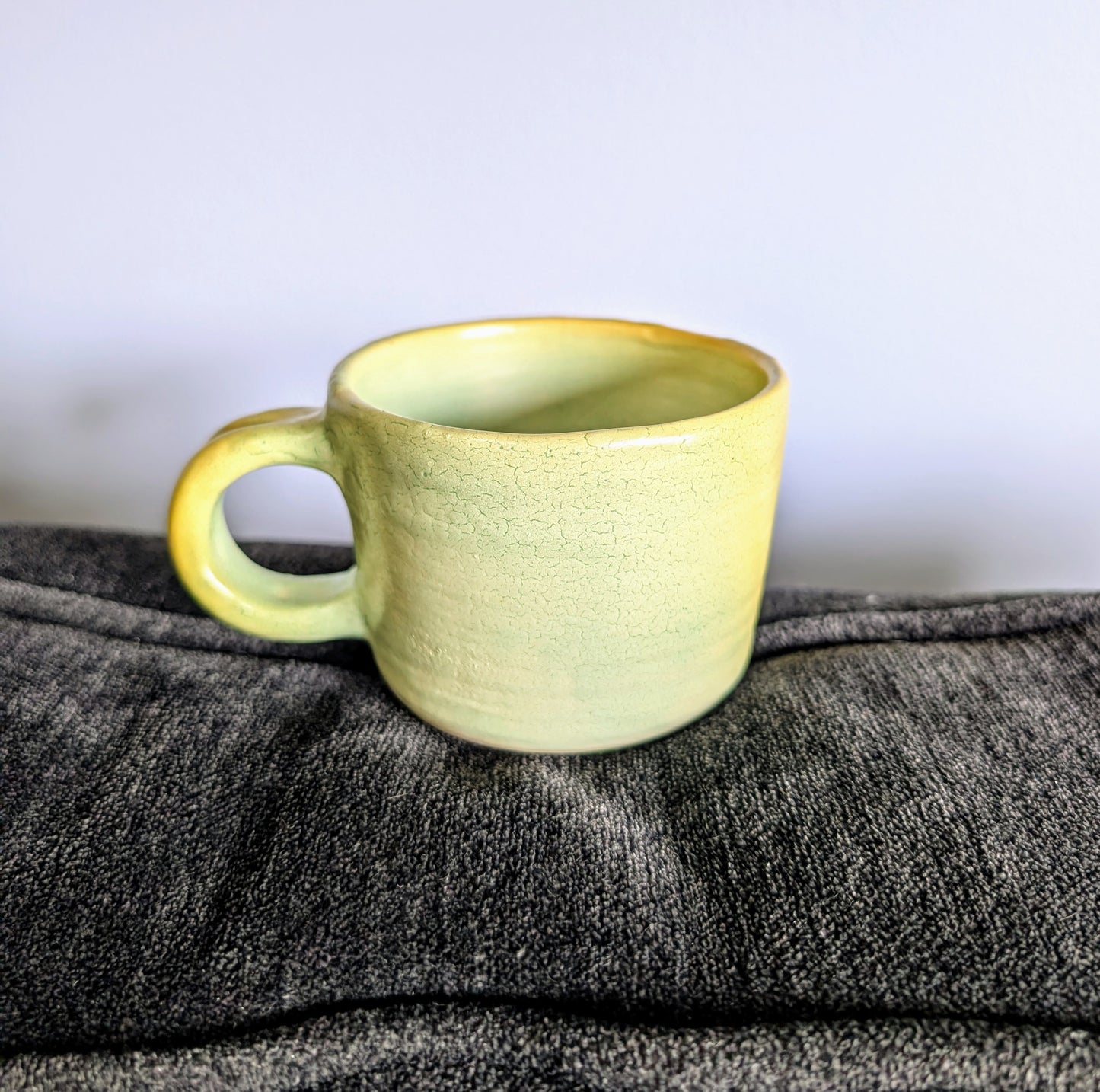 Neon yellow green mug