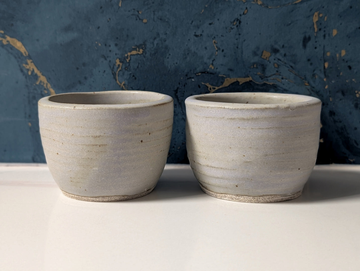 Dove grey tea cups