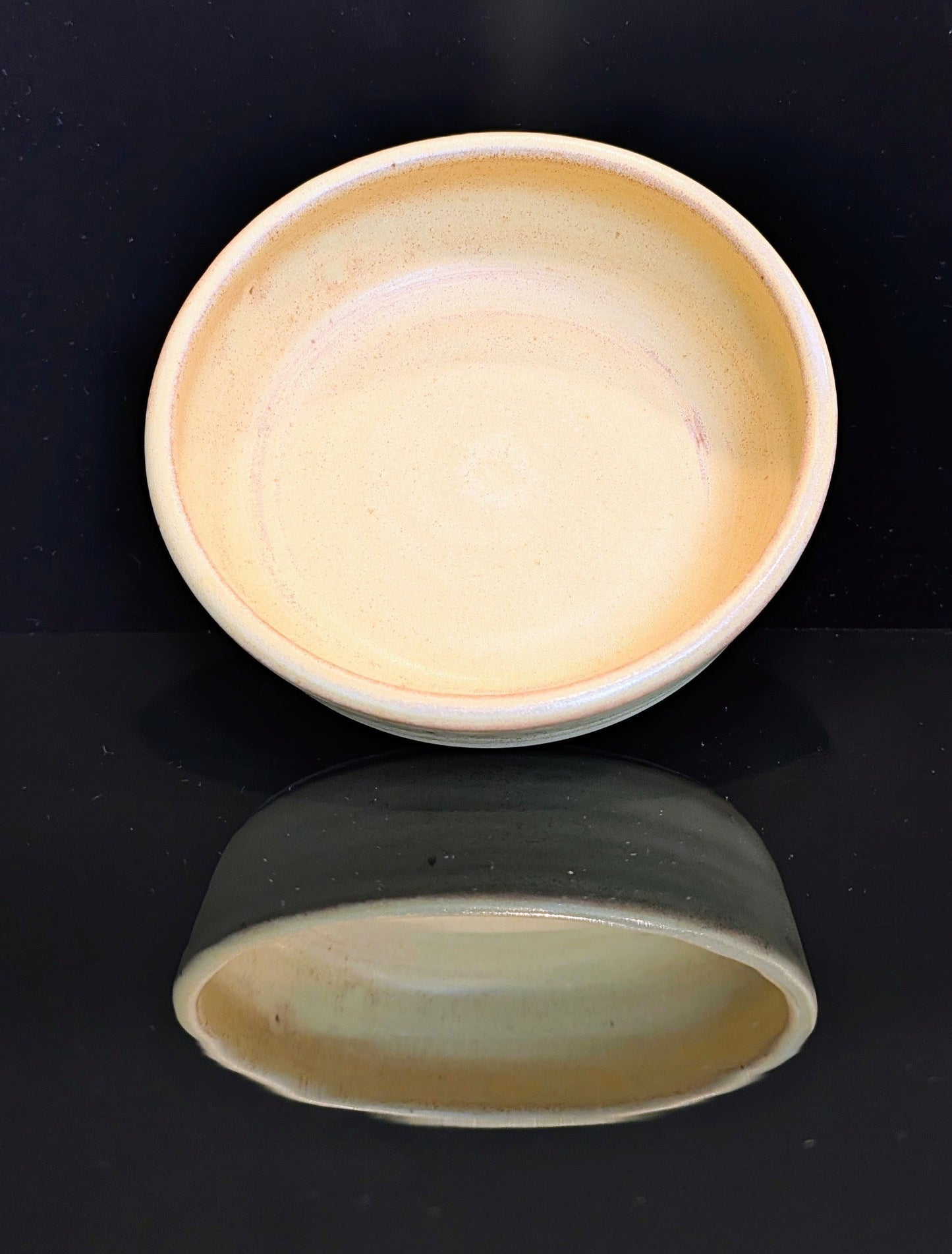 Yellow medium low bowl