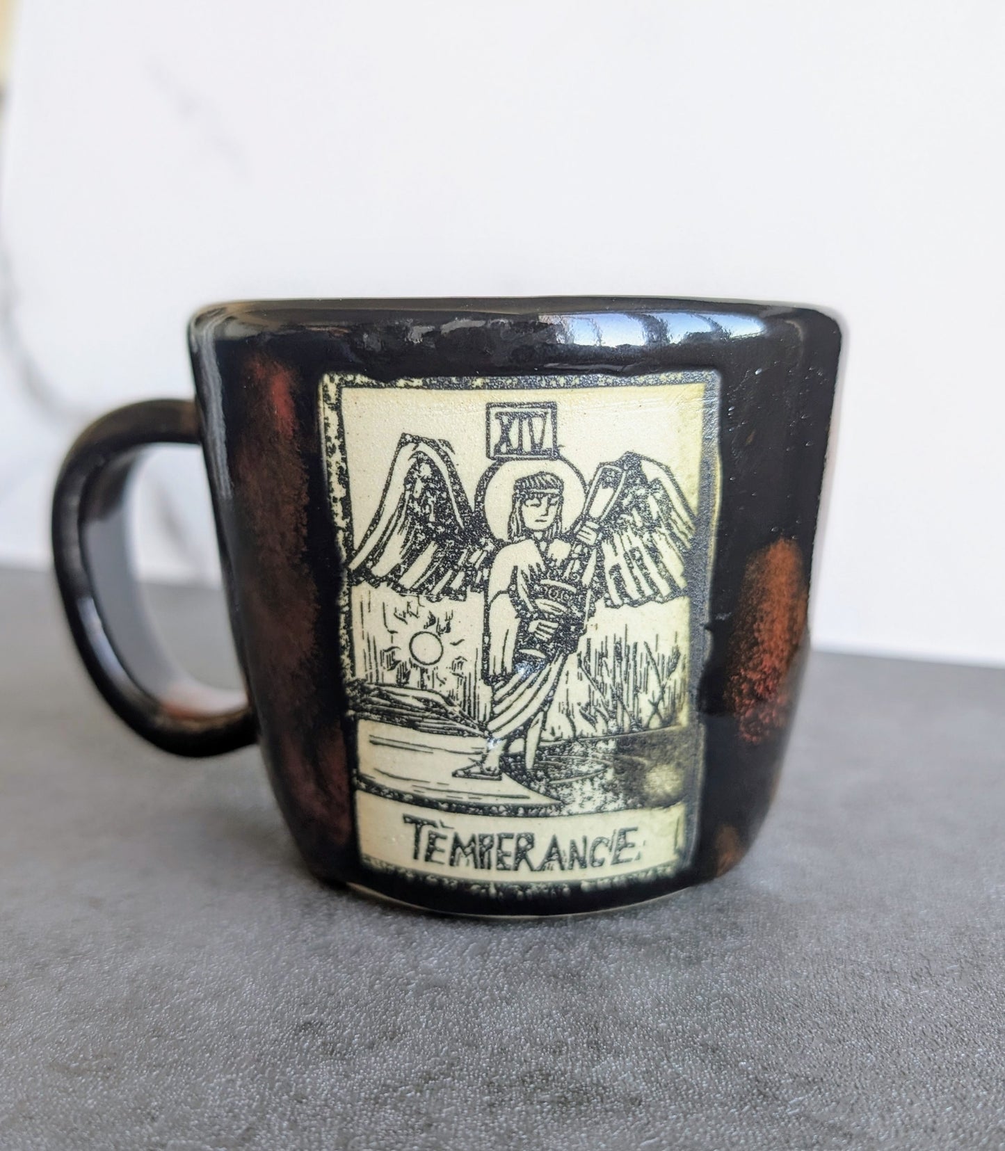 Tarot Card: The Lovers/Temperance Mug & Saucer