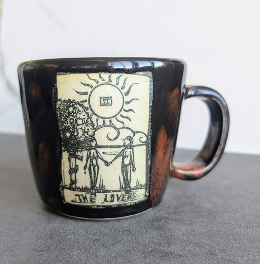 Tarot Card: The Lovers/Temperance Mug & Saucer