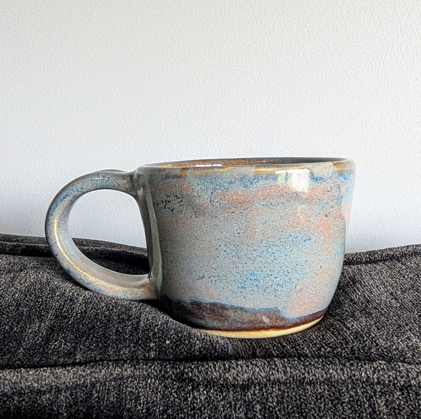 Blue and pink mug