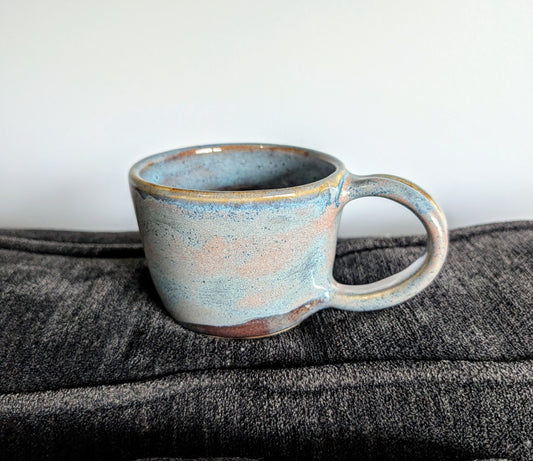 Blue and pink mug