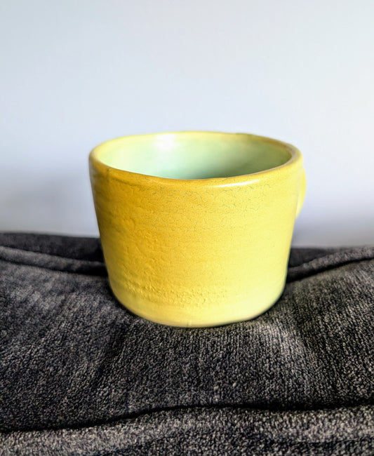 Neon yellow green mug