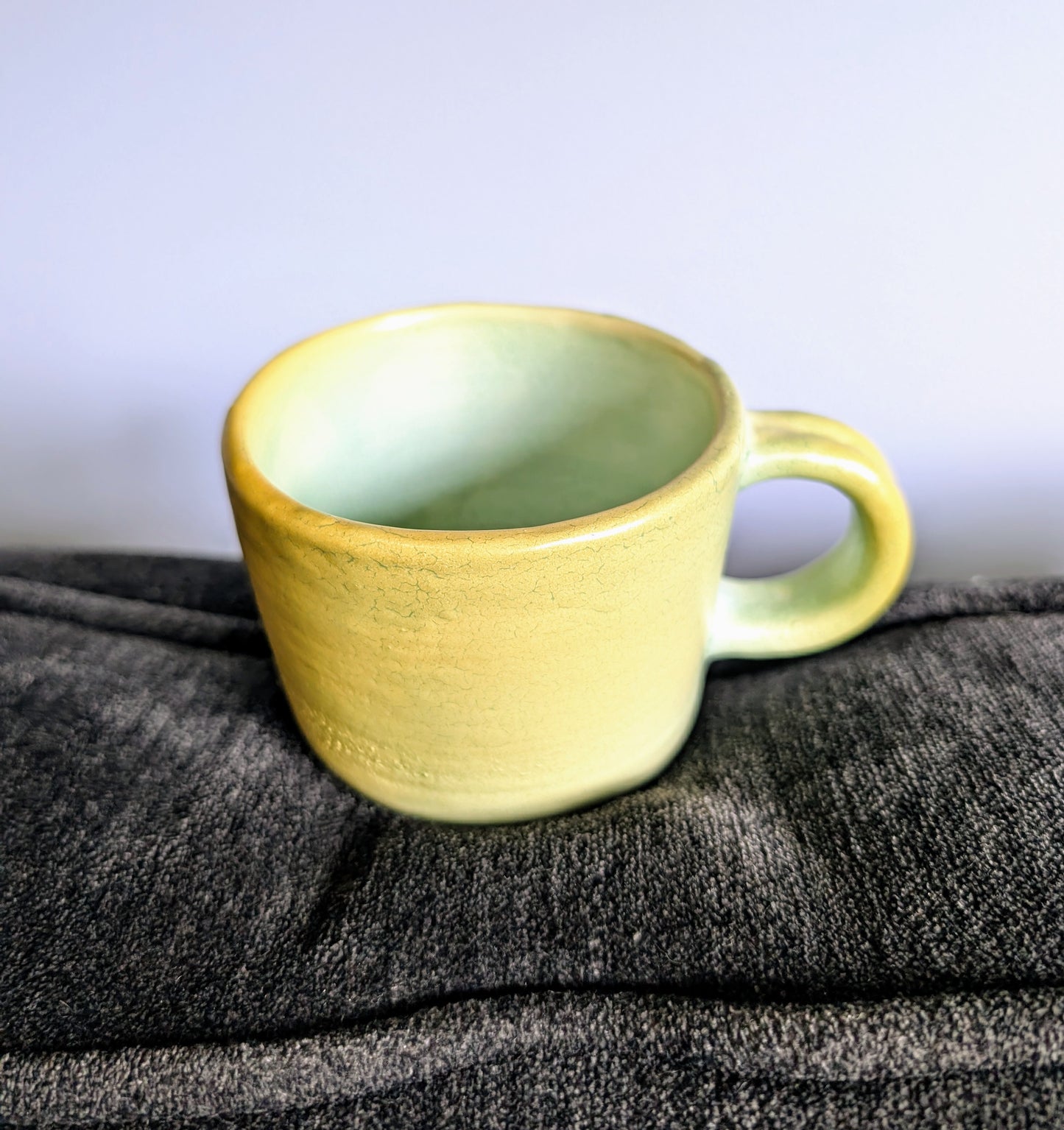 Neon yellow green mug
