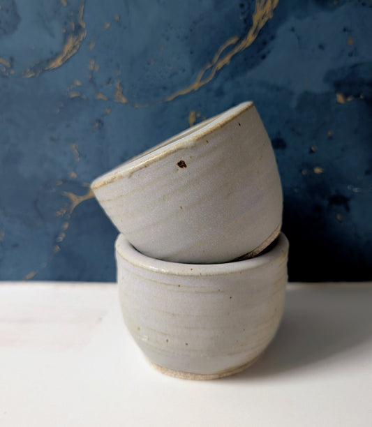 Dove grey tea cups
