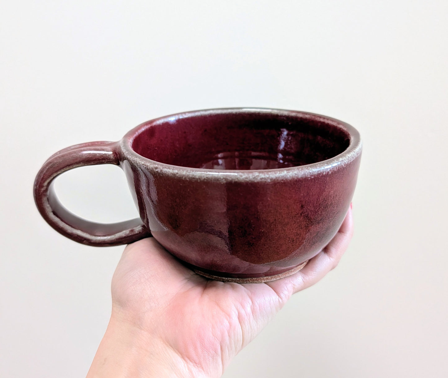 Cranberry red mug